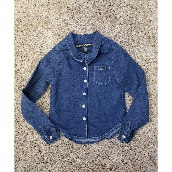 DKNY Other - DKNY Jeans Girls Blue Denim Dark Wash Jean Jacket